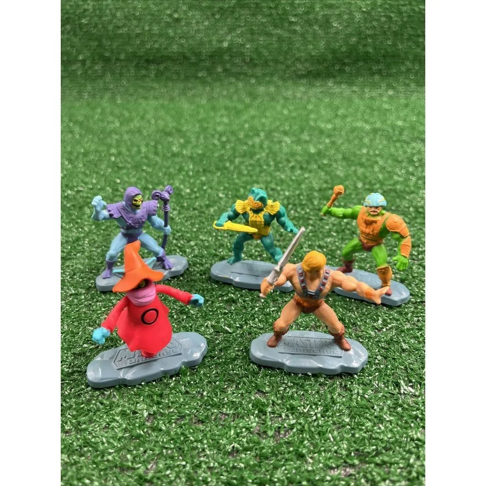 Masters of the Universe 5x Cake Toppers Mini Figures He-Man Skeletor‎